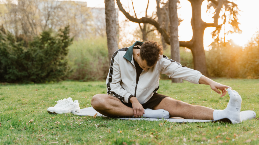 Man doing yoga